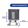Chicco Next2Me Forever - дитяче приставне ліжечко-трансформер 3 в 1 (від народження до 4 років) • чорний з сірим (79650.04)