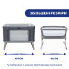 Chicco Next2Me Forever - дитяче приставне ліжечко-трансформер 3 в 1 (від народження до 4 років) • чорний з сірим (79650.04)