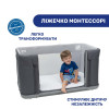 Chicco Next2Me Forever - дитяче приставне ліжечко-трансформер 3 в 1 (від народження до 4 років) • чорний з сірим (79650.04)