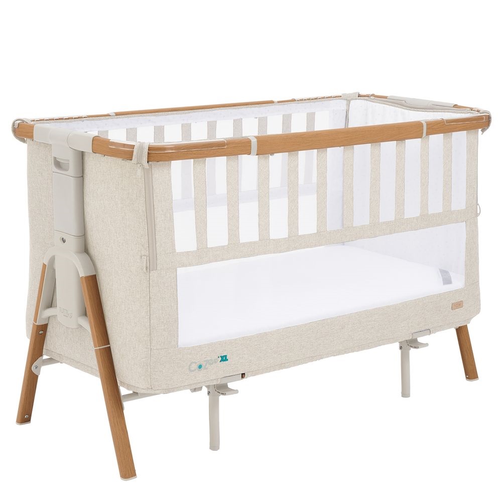 Tutti Bambini CoZee XL - дитяче приставне ліжечко-трансформер 2 в 1 (від народження до 2 років) • бежевий (211209/7508)