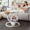 Munchkin Baby Swing - заколисуючий центр для новонароджених, шезлонг-гойдалка з автоматичним закачуванням і функцією Bluetooth • Gray (9029001)