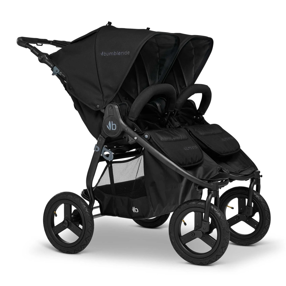 Прогулянкова коляска для двійні Bumbleride Indie Twin Black (IT-985BL)
