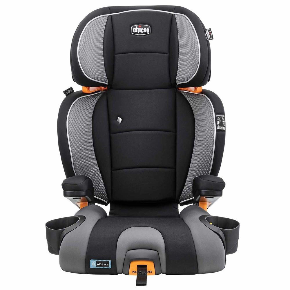 Chicco KidFit Adapt Plus - автокрісло-бустер дітей від 4-х років з адаптивним текстилем (вагою 18-50 кг та зростом 97-145 см) • Black (79728.86.07)