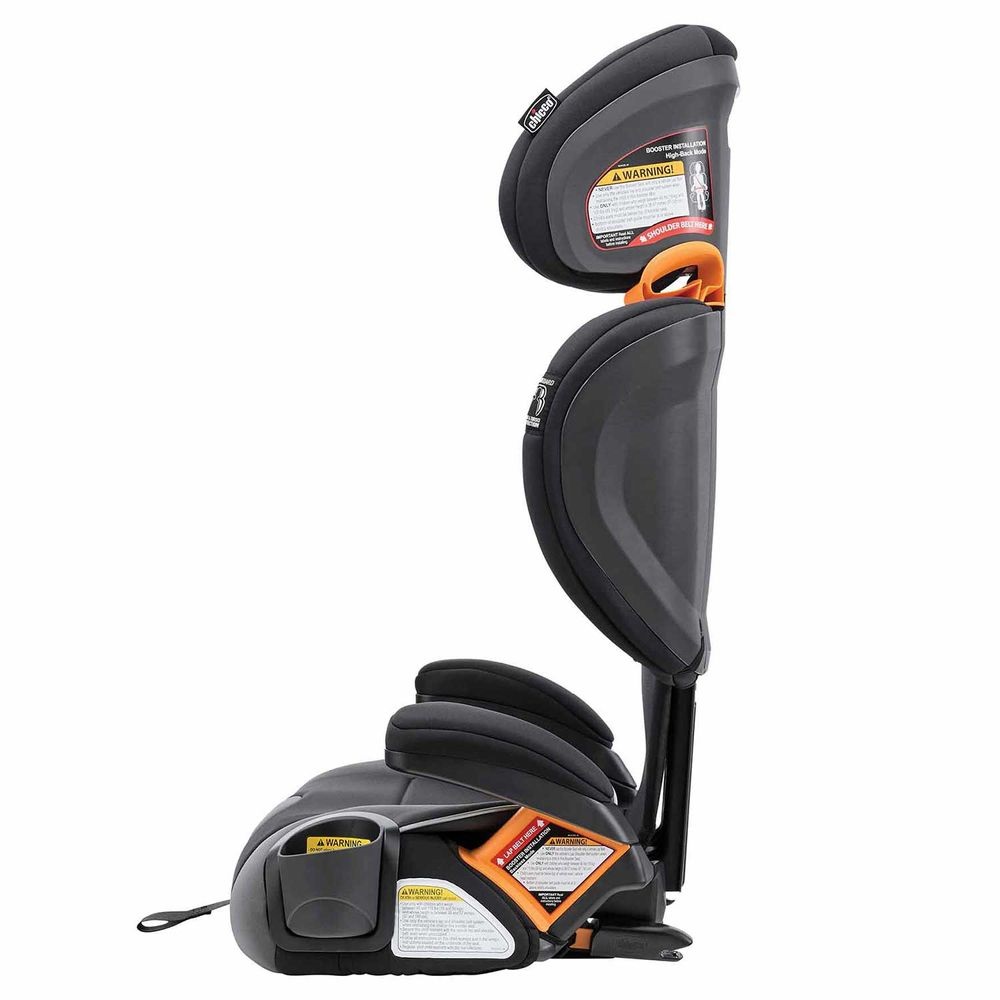 Chicco KidFit Adapt Plus - автокрісло-бустер дітей від 4-х років з адаптивним текстилем (вагою 18-50 кг та зростом 97-145 см) • Black (79728.86.07)