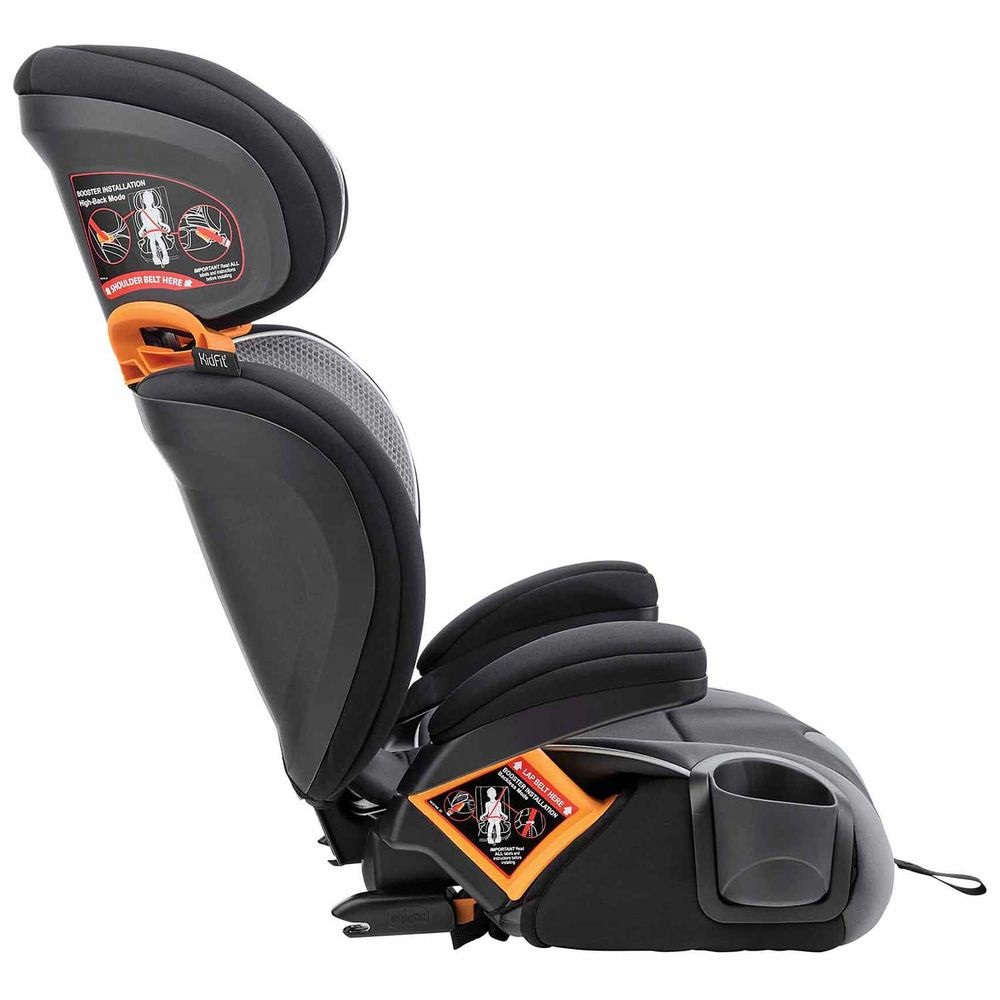 Chicco KidFit Adapt Plus - автокрісло-бустер дітей від 4-х років з адаптивним текстилем (вагою 18-50 кг та зростом 97-145 см) • Black (79728.86.07)