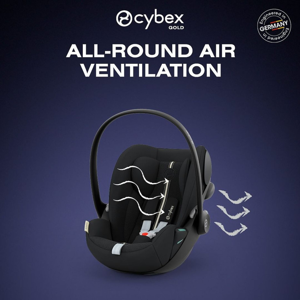 Cybex Cloud G i-Size - автокрісло для немовля i-Size (автолюлька), легке, розкладається до лежачого положення, дихаюча тканина Air Mesh (40 - 87 см) • Moon Black (Plus) Cybex Cloud G i-Size - автокрісло для немовля i-Size (автолюлька), легке, розкладається до лежачого положення, дихаюча тканина Air Mesh (40 - 87 см) • Moon Black (Plus)