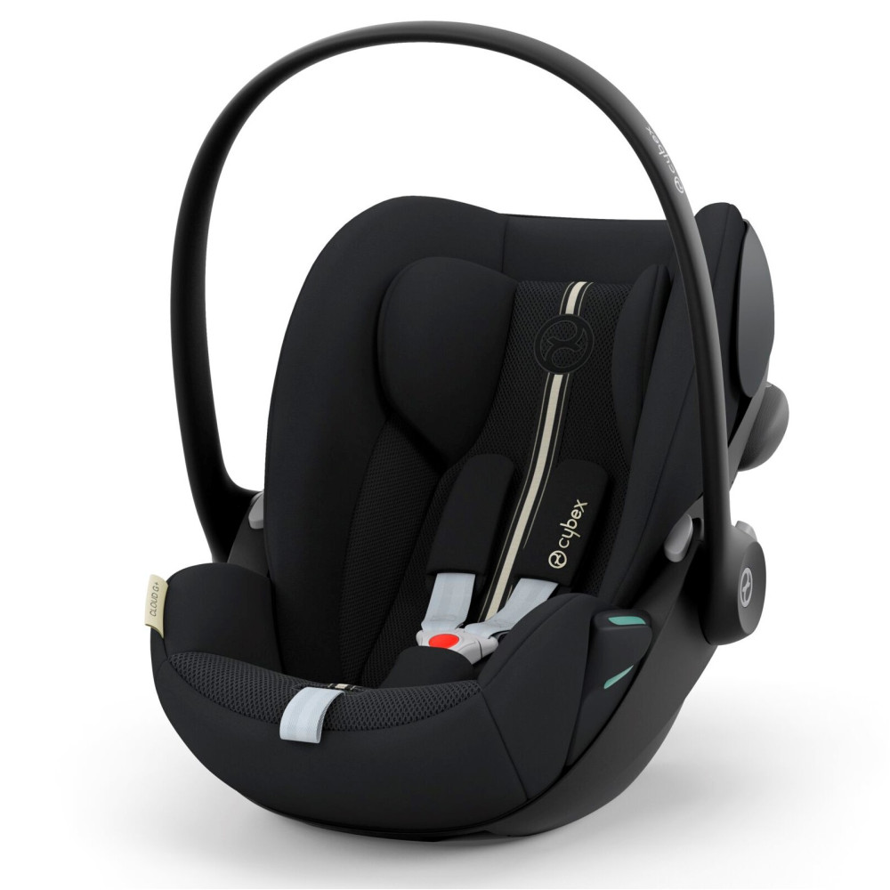 Cybex Cloud G i-Size - автокрісло для немовля i-Size (автолюлька), легке, розкладається до лежачого положення, дихаюча тканина Air Mesh (40 - 87 см) • Moon Black (Plus)