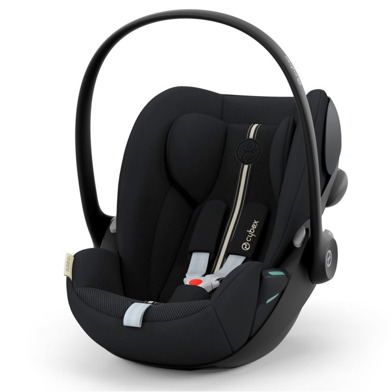 Cybex Cloud G i-Size - автокрісло для немовля i-Size (автолюлька), легке, розкладається до лежачого положення, дихаюча тканина Air Mesh (40 - 87 см) • Moon Black (Plus)