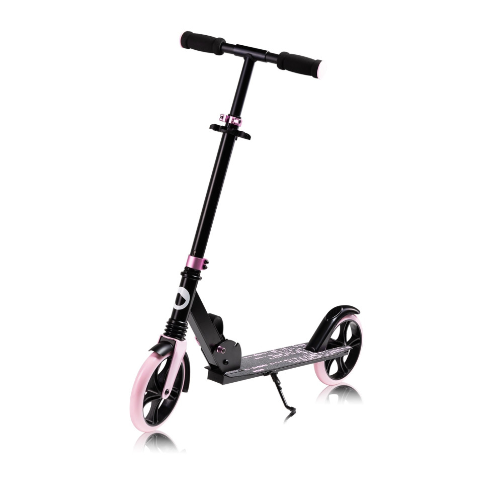 Двухколесный детский самокат Lionelo Luca Black Carbon Pink Двухколесный детский самокат Lionelo Luca Black Carbon Pink