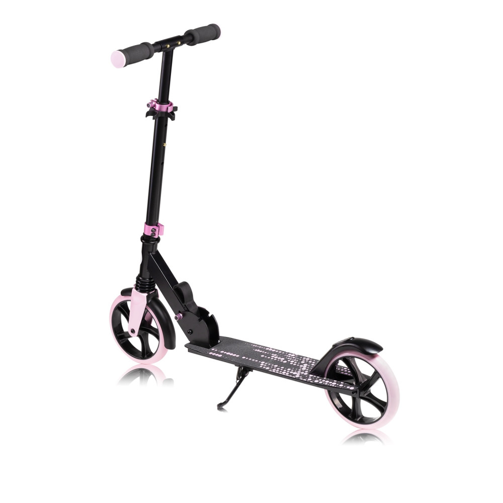 Двухколесный детский самокат Lionelo Luca Black Carbon Pink Двухколесный детский самокат Lionelo Luca Black Carbon Pink