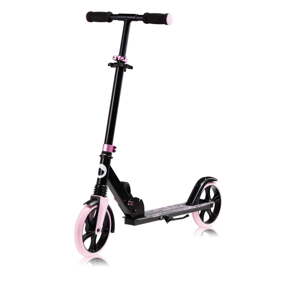 Двухколесный детский самокат Lionelo Luca Black Carbon Pink