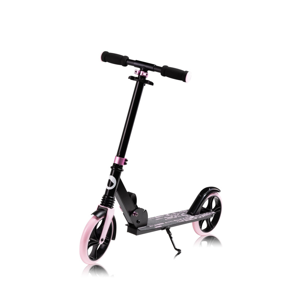 Двухколесный детский самокат Lionelo Luca Black Carbon Pink Двухколесный детский самокат Lionelo Luca Black Carbon Pink