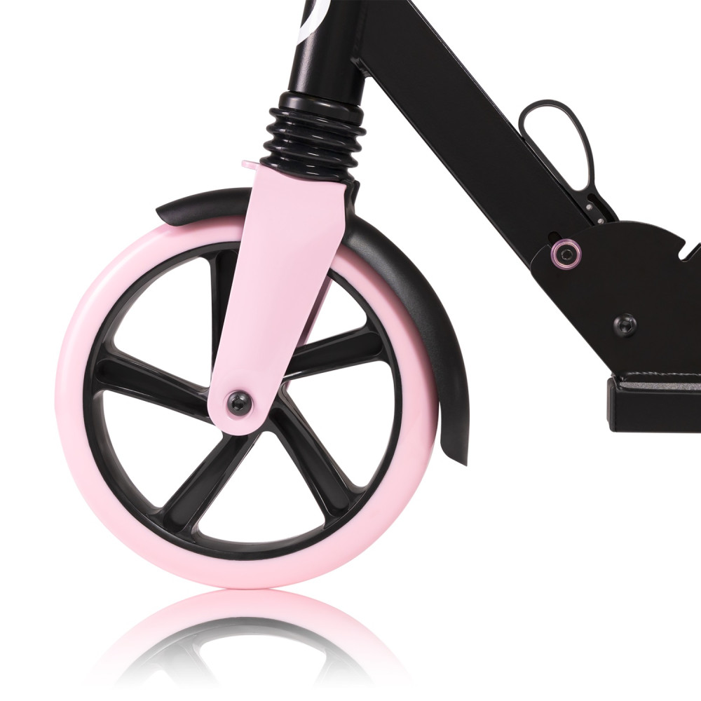 Двухколесный детский самокат Lionelo Luca Black Carbon Pink Двухколесный детский самокат Lionelo Luca Black Carbon Pink
