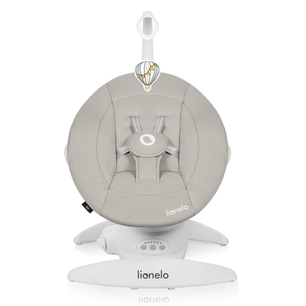 Lionelo Iris - шезлонг-качель для новорожденных, поворот на 360 градусов • Beige Sand