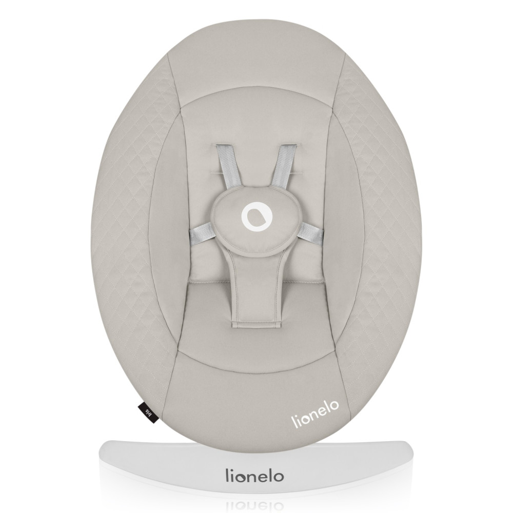 Lionelo Iris - шезлонг-качель для новорожденных, поворот на 360 градусов • Beige Sand