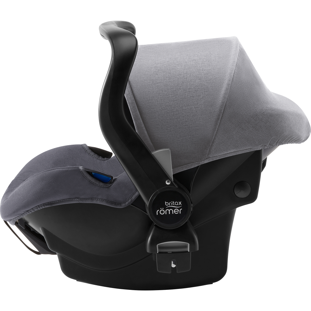 Britax Romer Primo - автокресло (автолюлька) для новорожденного, крепление ISOFIX, легкое (от рождения до 13 месяцев) • Elephant Grey