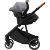 Britax Romer Primo - автокресло (автолюлька) для новорожденного, крепление ISOFIX, легкое (от рождения до 13 месяцев) • Elephant Grey