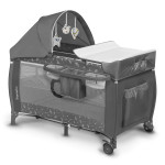 Детский манеж-кроватка Lionelo Sven Plus Grey Concrete