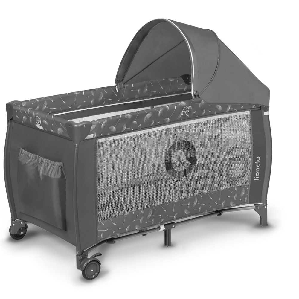 Детский манеж-кроватка Lionelo Sven Plus Grey Concrete Детский манеж-кроватка Lionelo Sven Plus Grey Concrete