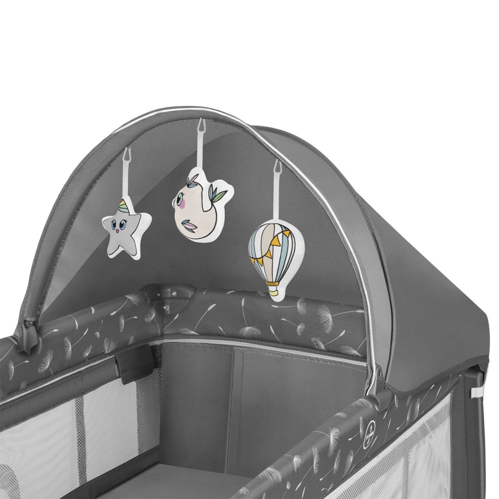 Детский манеж-кроватка Lionelo Sven Plus Grey Concrete Детский манеж-кроватка Lionelo Sven Plus Grey Concrete