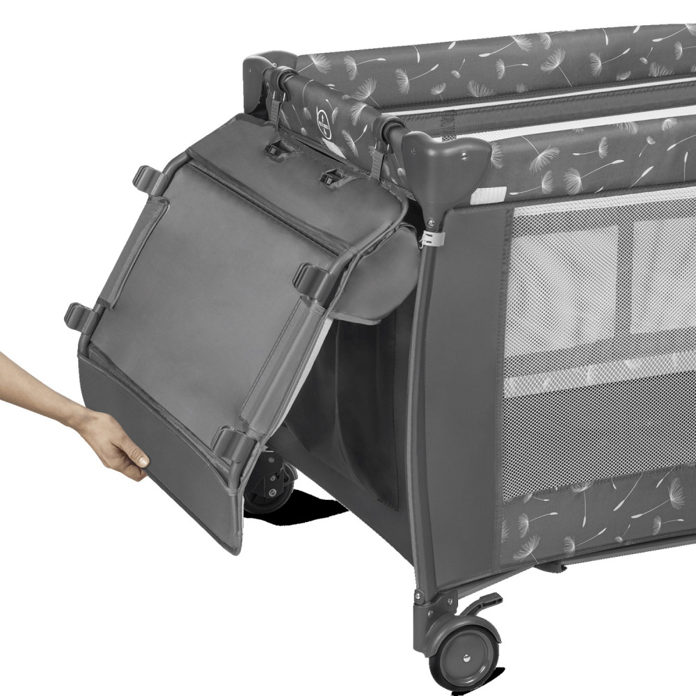 Детский манеж-кроватка Lionelo Sven Plus Grey Concrete Детский манеж-кроватка Lionelo Sven Plus Grey Concrete