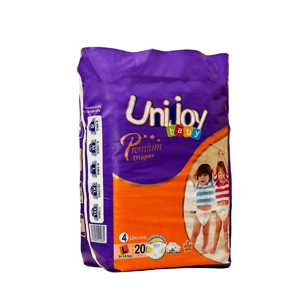 Unijoy Baby Premium - дитячі підгузки, 20 шт (PDL20) • L maxi 9-14 кг