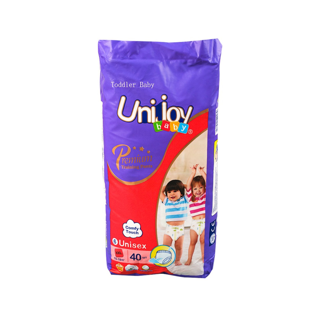 Підгузки-трусики дитячі Unijoy Baby Pants Premium (XXL 6, 15-19 кг), 40 шт (PPXXL40)