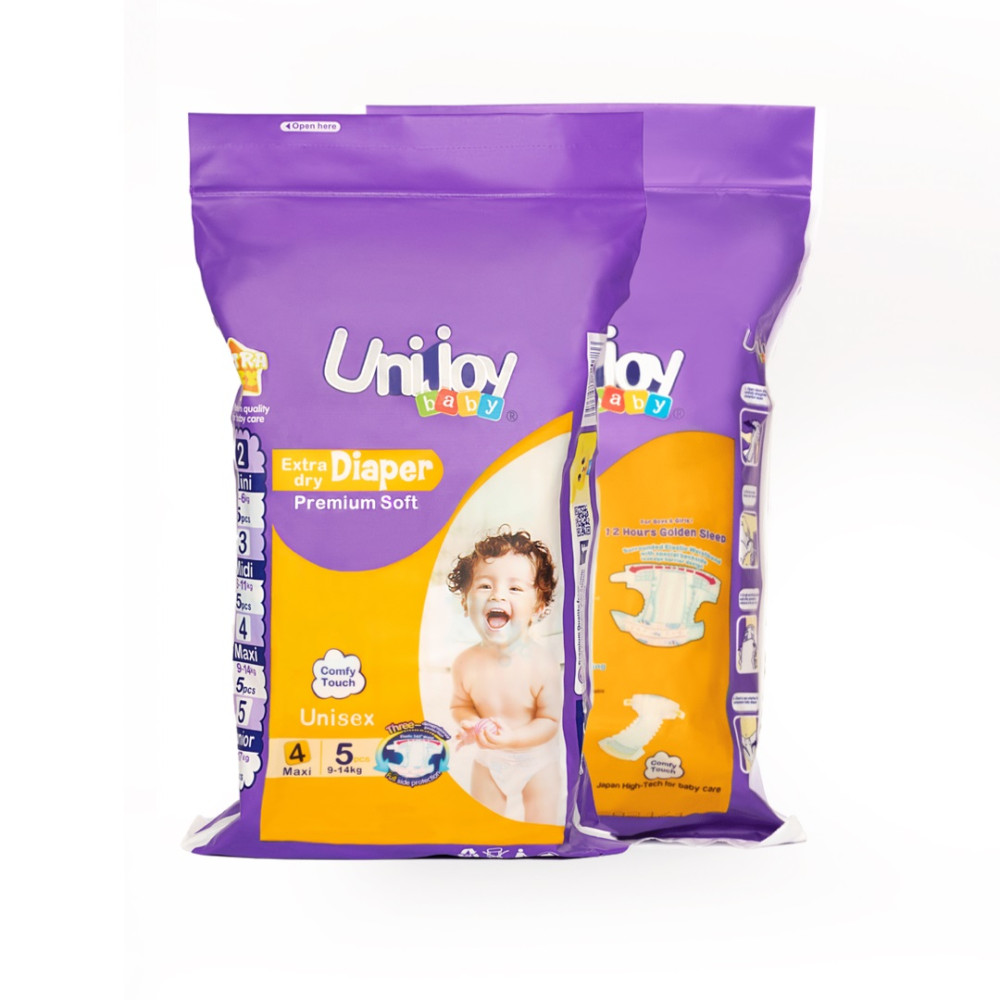 Подгузники детские, мини упаковка Unijoy Baby Diapers (4 maxi L, 9-14 кг) 5 шт (DL5)