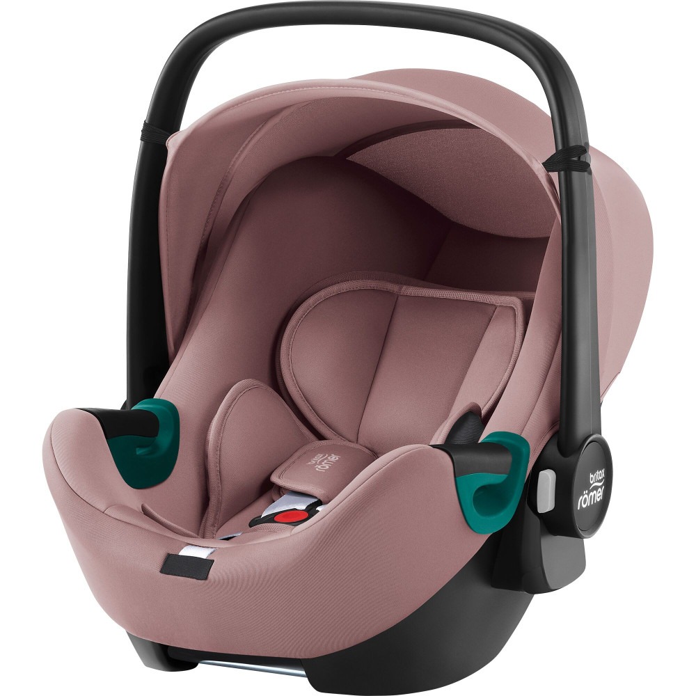 Britax Romer Baby-Safe Pro - автокресло для новорожденного, легкое, раскладывается до лежачего положения (от рождения до 15 месяцев / 40 - 85 см) с поворотной базой ISOFIX Vario Base 5Z • Dusty Rose