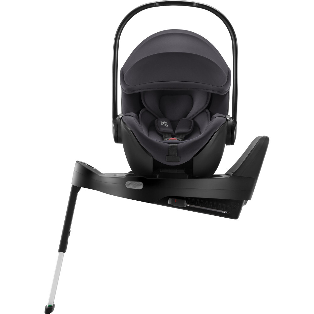 Britax Romer Baby-Safe Pro - автокресло для новорожденного, легкое, раскладывается до лежачего положения (от рождения до 15 месяцев / 40 - 85 см) с поворотной базой ISOFIX Vario Base 5Z • Midnight Grey