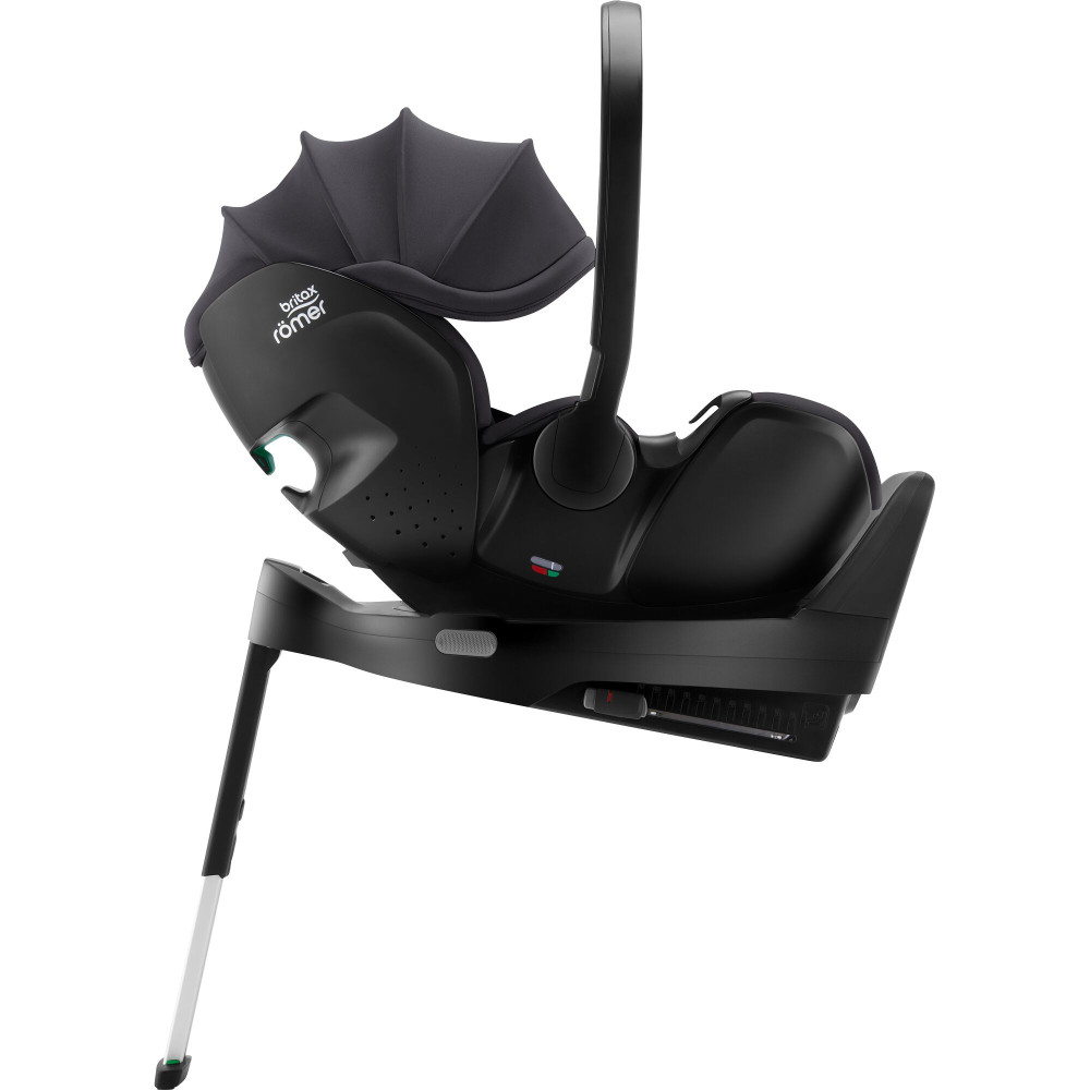 Britax Romer Baby-Safe Pro - автокресло для новорожденного, легкое, раскладывается до лежачего положения (от рождения до 15 месяцев / 40 - 85 см) с поворотной базой ISOFIX Vario Base 5Z • Midnight Grey