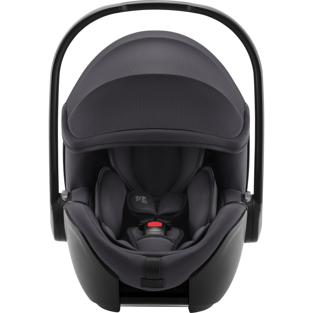 Britax Romer Baby-Safe Pro - автокресло для новорожденного, легкое, раскладывается до лежачего положения (от рождения до 15 месяцев / 40 - 85 см) с поворотной базой ISOFIX Vario Base 5Z • Midnight Grey