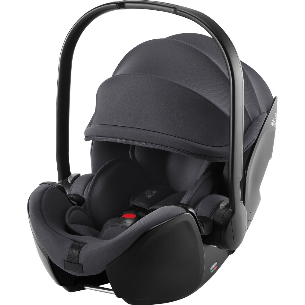 Britax Romer Baby-Safe Pro - автокресло для новорожденного, легкое, раскладывается до лежачего положения (от рождения до 15 месяцев / 40 - 85 см) с поворотной базой ISOFIX Vario Base 5Z • Midnight Grey