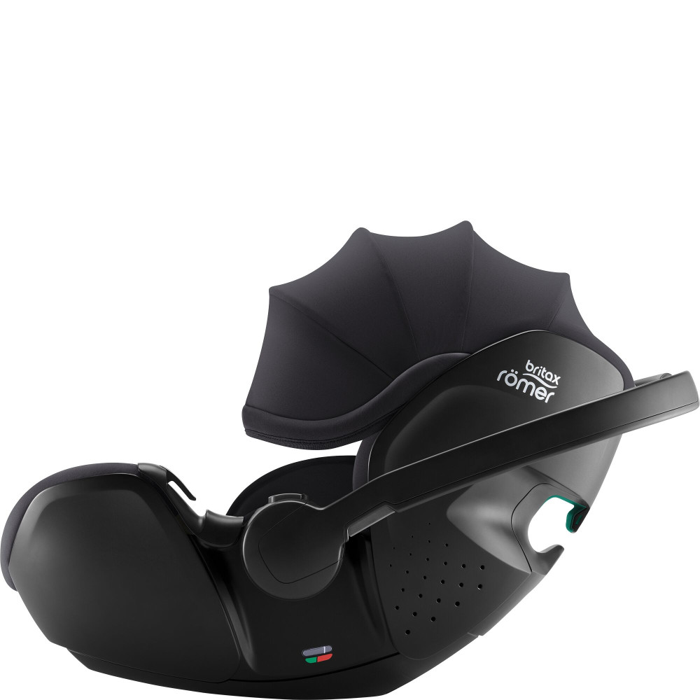Britax Romer Baby-Safe Pro - автокресло для новорожденного, легкое, раскладывается до лежачего положения (от рождения до 15 месяцев / 40 - 85 см) с поворотной базой ISOFIX Vario Base 5Z • Midnight Grey