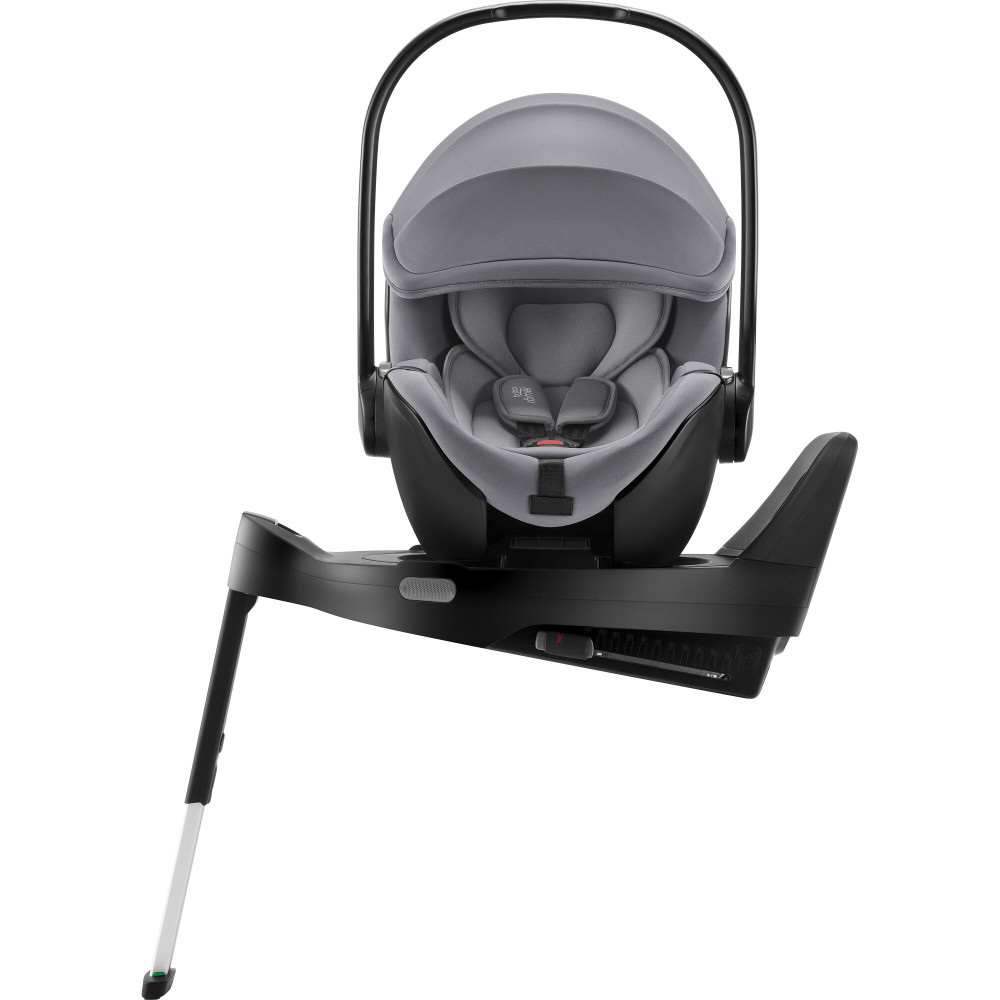Britax Romer Baby-Safe Pro - автокресло для новорожденного, легкое, раскладывается до лежачего положения (от рождения до 15 месяцев / 40 - 85 см) с поворотной базой ISOFIX Vario Base 5Z • Frost Grey