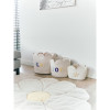 Кошик для іграшок Childhome Flower Play 35x35x35 см, білий (CCBAFL35)