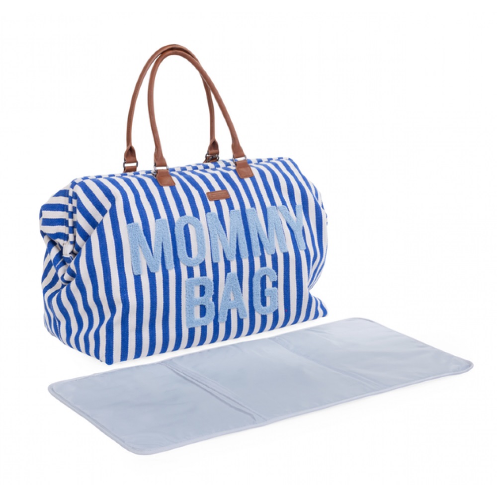 Сумка Childhome Mommy bag, stripes electric blue (CWMBBSTBL)