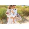 Сумка Childhome Mommy bag, stripes nude/terracotta (CWMBBSTNR)