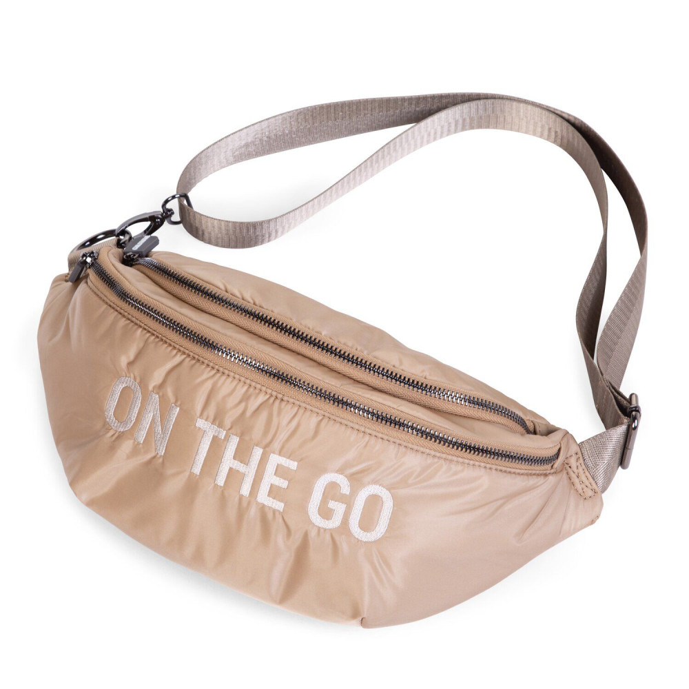 Сумка через плече Childhome Banana bag, puffered beige (CWBANAPBE)