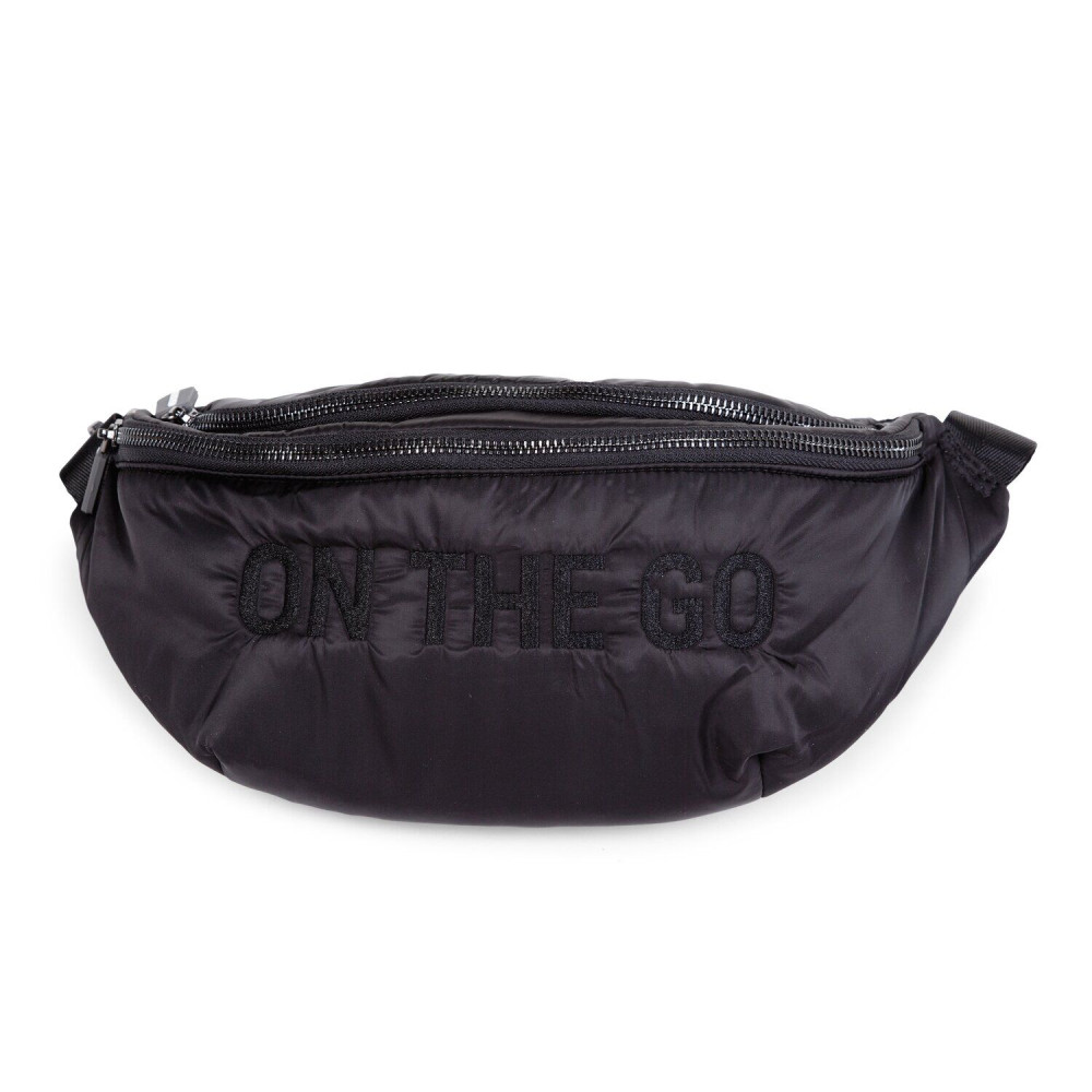 Сумка через плече Childhome Banana bag, puffered black (CWBANAPBL)