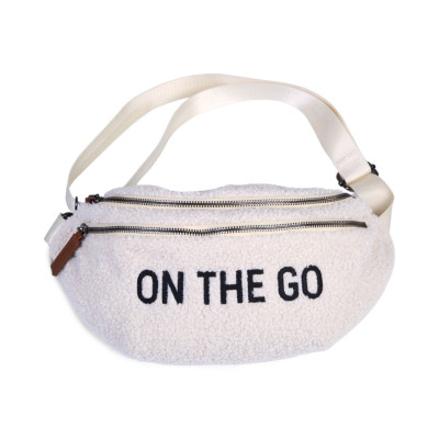 Сумка через плече Childhome Banana bag, Teddy white (CWBANATW)