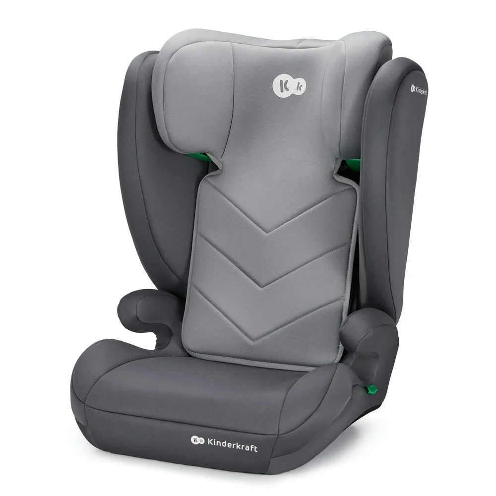 Kinderkraft i-Spark - дитяче автокрісло (від 3.5 до 12 років / 100 - 150 см) • Grey (KCISPA00GRY0000)