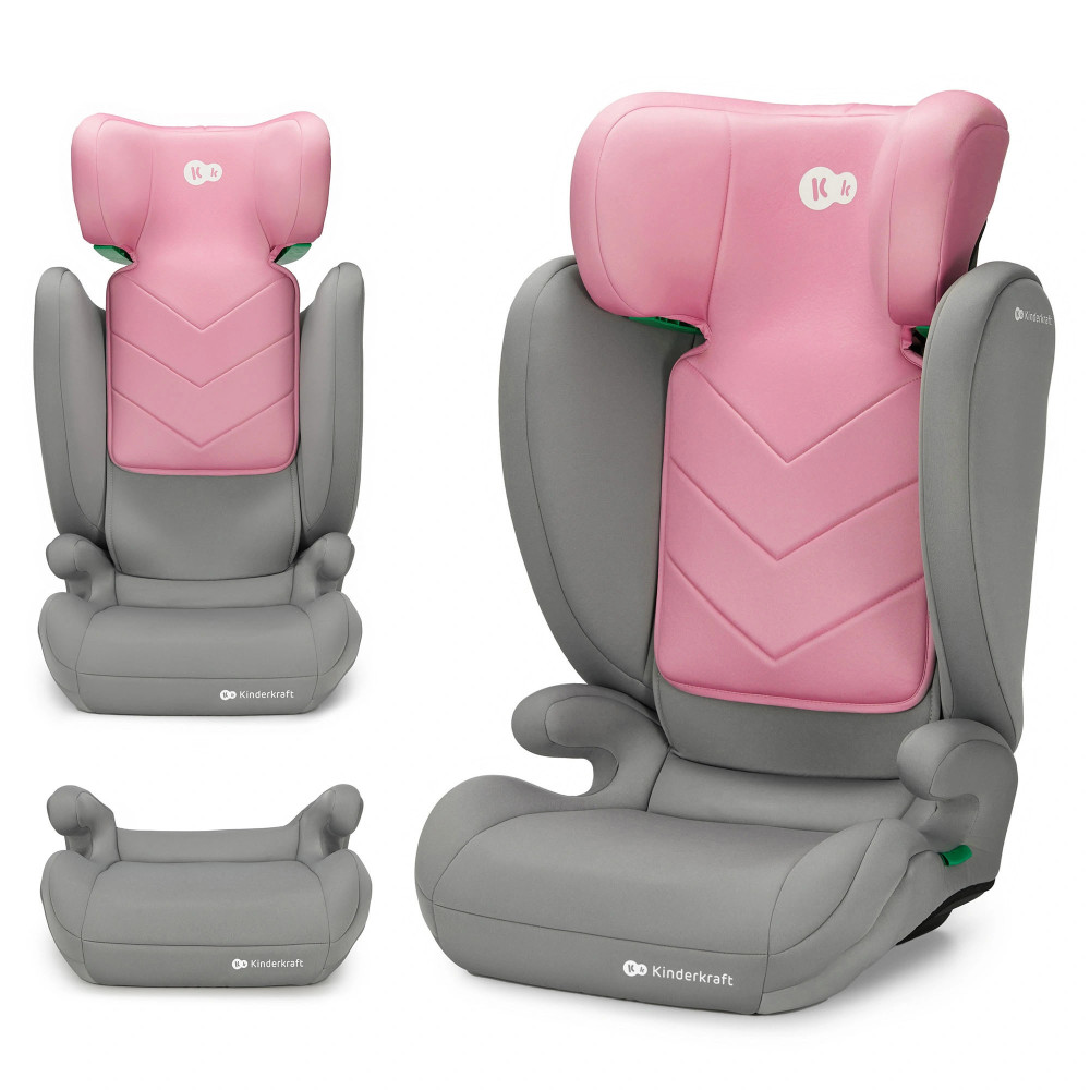 Kinderkraft i-Spark - дитяче автокрісло (від 3.5 до 12 років / 100 - 150 см) • Pink (KCISPA00PNK0000)