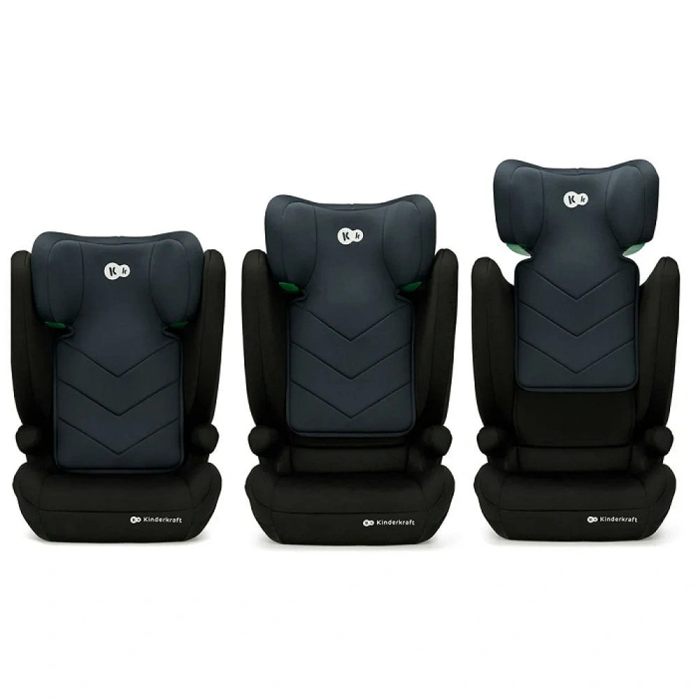 Kinderkraft i-Spark - дитяче автокрісло (від 3.5 до 12 років / 100 - 150 см) • Black (KCISPA00BLK0000)