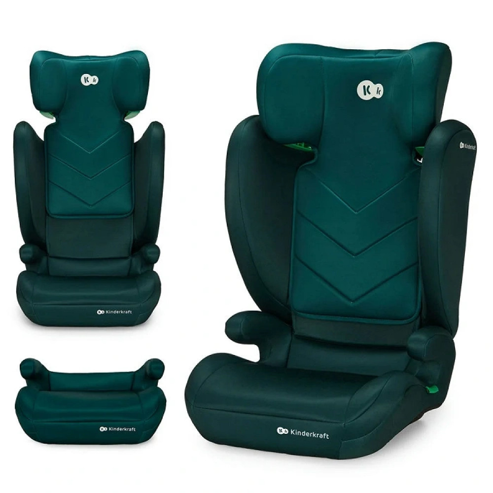 Kinderkraft i-Spark - дитяче автокрісло (від 3.5 до 12 років / 100 - 150 см) • Green (KCISPA00GRE0000)