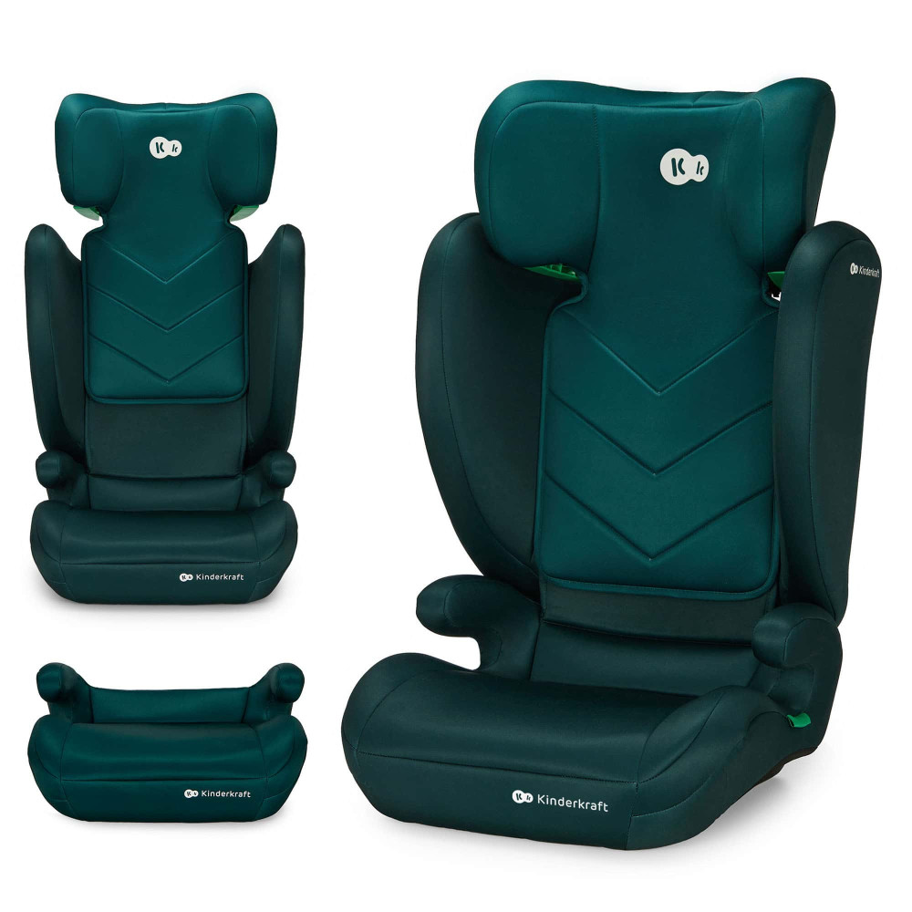 Kinderkraft i-Spark - дитяче автокрісло (від 3.5 до 12 років / 100 - 150 см) • Green (KCISPA00GRE0000)