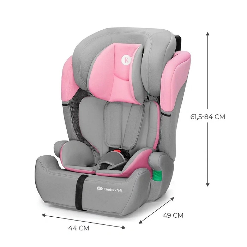 Kinderkraft Comfort Up i-Size - автокресло для детей (от 15 месяцев до 12 лет) • Pink (KCCOUP02PNK0000)