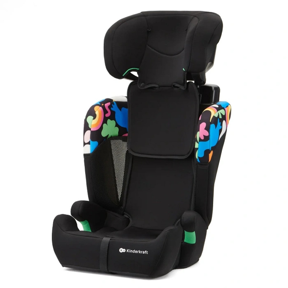 Kinderkraft Comfort Up i-Size - автокресло для детей (от 15 месяцев до 12 лет) • Happy Shapes (KCCOUP02HAP0000)