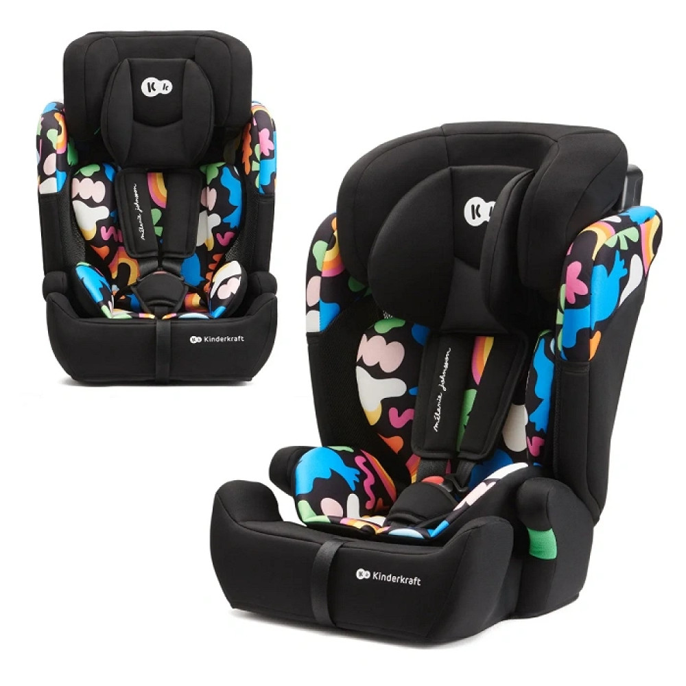 Kinderkraft Comfort Up i-Size - автокресло для детей (от 15 месяцев до 12 лет) • Happy Shapes (KCCOUP02HAP0000)