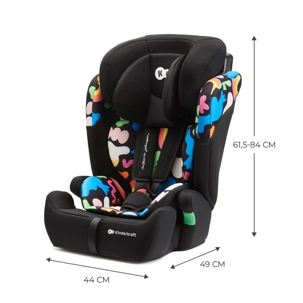 Kinderkraft Comfort Up i-Size - автокресло для детей (от 15 месяцев до 12 лет) • Happy Shapes (KCCOUP02HAP0000)